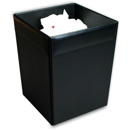 Dacasso Leather Square Waste Basket A1003